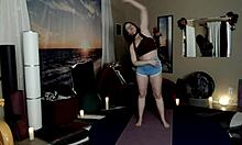 Lesson 18: Teaching a friend about pussy, tits, and ass in a sexy instruction session with small tits and big ass