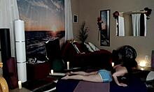 Lesson 18: Teaching a friend about pussy, tits, and ass in a sexy instruction session with small tits and big ass