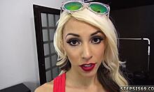 College Teen 18+ Makes Suspended Step Sis Squirt