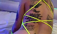 sexy tattooed hottie misha montana moans in missionary