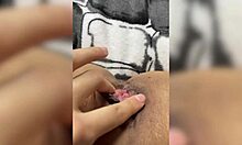 Hey there, watch this naughty kitty finger herself in pink leggings!