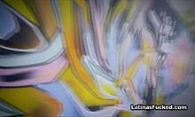 latina girlfriend sucks big cock outdoors then fucks indoors