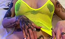 sexy tattooed hottie misha montana moans in missionary