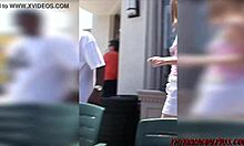 Pretty Girl Ann Double Fucked By Black Guys!