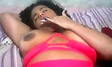 Brazilian Brunette Babe Alone in Playtime with Amateur Vibe