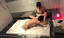 Perverted Japanese Couple Has Sex in Bubble Bath