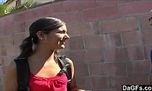 DAGFS - Flexible Skinny Cutie Fucked Doggy on Sofa for College