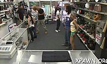 Tight Pussy Fucking And Blowjob In The Shop, Caught On Camera For All To See This Day