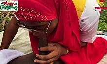 This is the best Christmas romantic farmyard Nigerian sex scene in the garden, hardcore and shaved