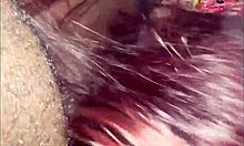 missr8 enjoys sucking on her favorite big black candy