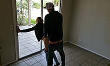 strangers' house becomes their playground for public doggystyle. neighbors might watch!