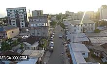 Ebony Beauty's Date Turns Sensual With Bent Over Passion