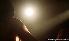 sexy and sensual indian babe dances alone.