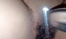 Girlfriend gets bold anal depilation for porn casting