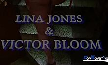 Lina Jones rides Victor Bloom cowgirl style under the rain, getting a cumshot on her pussy.