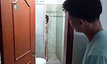 i fuck my stepsister's pussy and ass in the bathroom