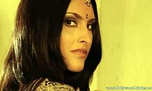 sexy and sensual indian babe dances alone.