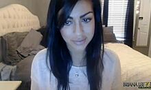 Briana Lee Shows Off Natural Tits In Intense Webcam Masturbation On April 8th 2015