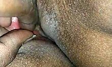 Bitch got fingered hard then fucked by her friend with shaved pussy