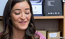 emily willis gets her shaved pussy fucked spread eagle by the lp officer