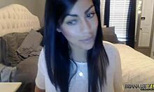 Briana Lee Shows Off Natural Tits In Intense Webcam Masturbation On April 8th 2015