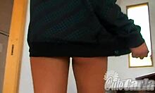 cute latina teen carla poses and undresses for the camera