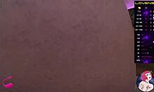 webcam model explores her body closely