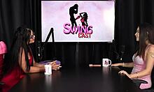 andriza haack in sheer red lingerie thinks she's a slut good at blowjobs and her favorite way to cum.