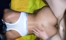 hot 18-year-old latina feels pain from hard anal fucking