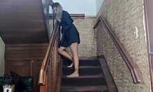 Wow, I spy my stepbro jerking off and get so turned on, he bangs me like a slut! 😈