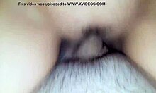 Busty brunette rides her mans dick