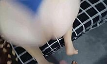 Pillow friend bent over for doggystyle fuck