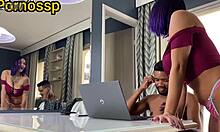 Wild Indian Girl Sneaks Double Action!