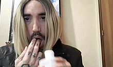 Melvin explores gay transvestism with big cocks