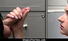 Security guard bangs shoplifter teen in dirty office deal