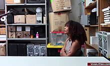 Does the officer fuck the thief employee?