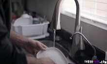 jane wilde seduces charles dera and sucks his big cock on her knees