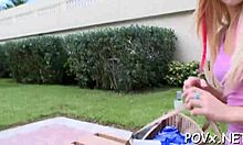 Seductive girlfriend mixes cock-riding and oral service perfectly!