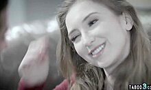 Shy Teen 18+ Bent Over Doggy Fucking