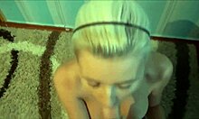 Blonde Cutie Amateur Gives Blowjob And Receives Facial