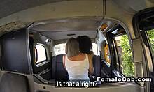 Lesbo Babe Take Out Panties From Pussy In A Cab