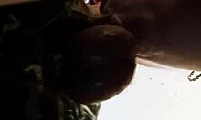 milf amateur gives deepthroat blowjob in close-up view