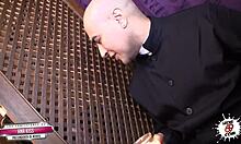 teen confesses to perverted priest and sucks 😏