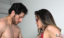 anal con mi profesor, creampie en el culo grande con polla grande en video casero