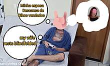 contos eróticos fetiche de corno esposa descansa de olhos vendados e amigo do corno estava dentro do guarda roupas