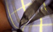 Lesbian Rides Strap Reverse Cowgirl In Homemade Black Ebony Scene.