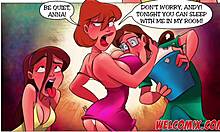 Watching horror got naughty with lingerie teen hottie! 😈