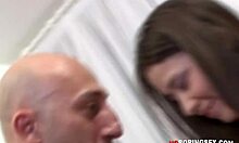 Naughty Brunette Enjoys Hardcore Anal Fuck Close-Up