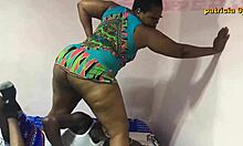 patricia shaking her big bbw ass for ebony bbc creampie
