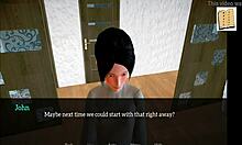 redhead with big tits in anime family game adventure